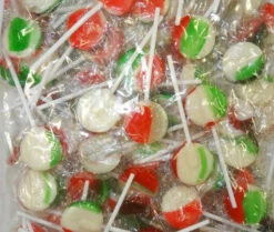 Sweet Treats - Flat Pops - Xmas Mix (1kg Bag - Approx 125pc)