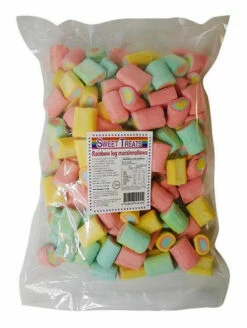 Sweet Treats Marshmallow - Rainbow Log (750g Bag)