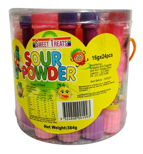 Sweet Treats Sour Powder Bottles(24x16g) 1 Sweet Treats Sour Powder Bottles(24x16g)