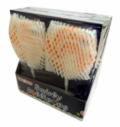 Sweet Treats Swirly Lollipops - Orange (12 X 85g)
