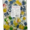 Sweet Treats Flat Pops - Assorted Colours (1kg Bag - Approx 125pc)