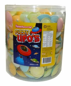 Sweetworld Fizzy UFO S (300 Pieces In A Display Tub)