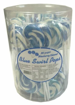 Swirl Pops - Blue (50 X 15g Pops In A Tub)