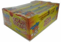 TNT Sour Straps Multicolour Packs (18 X 57g Display Unit)