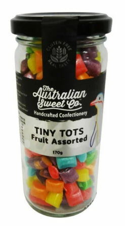 Tiny Tots - Fruit Assorted (170g Jar) -AU Snack Sales Store Tiny Tots Fruit Assorted 170g Jar 89252.1633586062