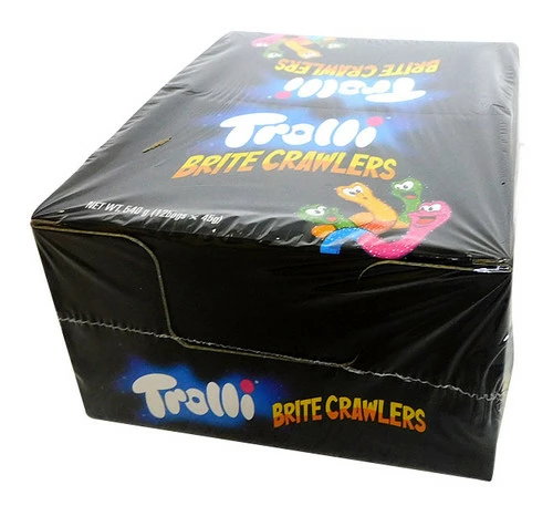 Trolli Sour Glow Worms / Brite Crawlers (45g X 12pc In A Display Unit) - Image 2