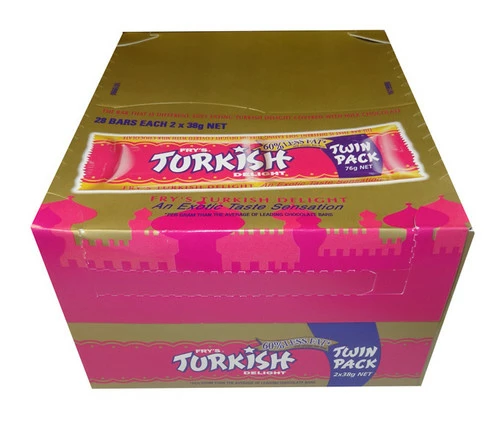 Fry S Turkish Delight -Twin Pack (28pc Box) (2 X 38g Bars) 2 Fry S Turkish Delight -Twin Pack (28pc Box) (2 X 38g Bars) - Image 2