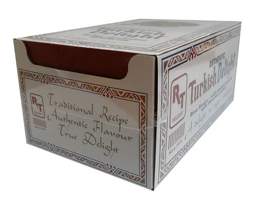 Turkish Delight - Rose Flavour With Almond Coated In Milk Chocolate (55g X 24pc Box)