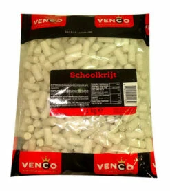 Venco Dutch Licorice -Schoolkrijt (Chalk) (1kg Bag)