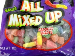 Warheads All Mixed Up (1kg Bag) -AU Snack Sales Store Warheads All Mixed Up 1kg bag close up 40868.1659150528