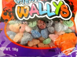 Warheads Chewy Wallys (1kg Bag) -AU Snack Sales Store Warheads Chewy Wallys 1kg bag close up 83262.1659150529