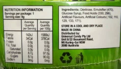 Warheads Pucker Packs (36 X 15g) -AU Snack Sales Store Warheads Pucker Packs 24 9g close up 83633.1714089616