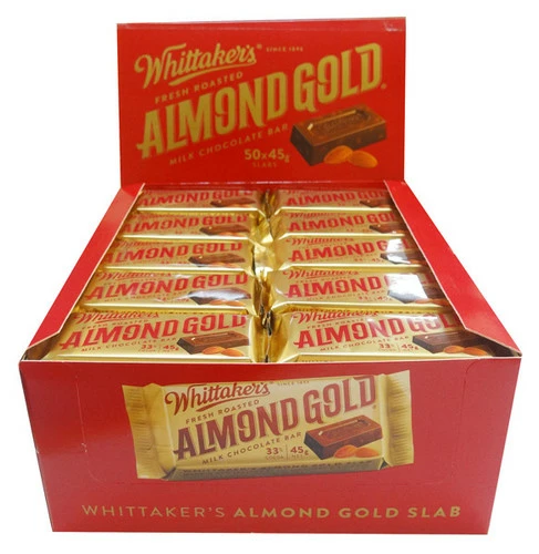 Whittakers Almond Slab (45g Bars X 50pc Box) 1 Whittakers Almond Slab (45g Bars X 50pc Box)