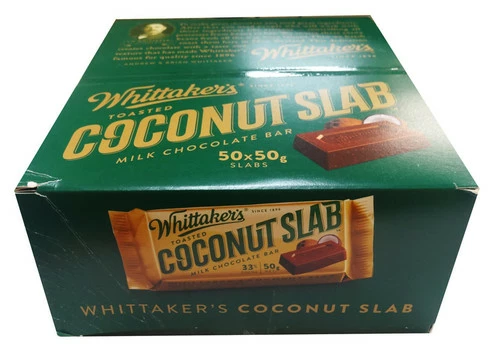 Whittakers Coconut Slab (50g Bars X 50pc Box) 3 Whittakers Coconut Slab (50g Bars X 50pc Box) - Image 3