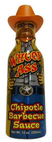 Whoop Ass Chipotle Barbecue Sauce (355ml Bottle)