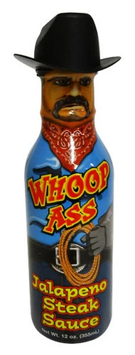 Whoop Ass Jalapeno Steak Sauce (355ml Bottle)