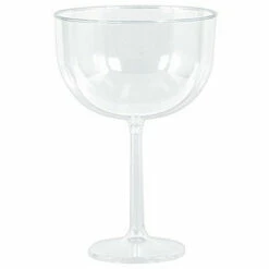 Clear Plastic Candy Buffet Jumbo Wine Glass(4 X 25cm Tall - Approx 1.3L)