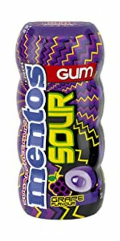 Mentos Gum - Sour Grape (10 X 30g Bottle)