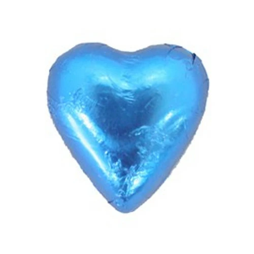 Belgian Milk Chocolate Hearts - Blue (500g Bag) 2 Belgian Milk Chocolate Hearts - Blue (500g Bag) - Image 2