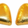 Chocolate Gems - Chocolate Hearts - Gold Foil (500g Bag / Approx 60 Pieces)