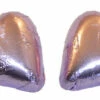 Chocolate Gems - Chocolate Hearts - Lilac Foil (500g Bag / Approx 60 Pieces)
