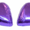 Chocolate Gems - Chocolate Hearts - Purple Foil (500g Bag / Approx 60 Pieces)