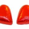Chocolate Gems - Chocolate Hearts - Red Foil(500g Bag / Approx 60 Pieces)