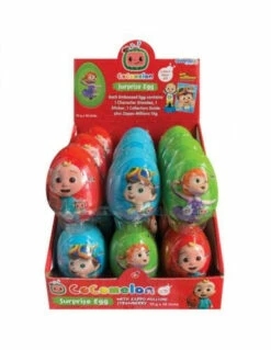 Cocomelon Plastic Embossed Egg With Millions (18 X 10g)