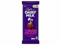 Cadbury Dairy Milk Turkish Delight Family Blocks (180g X 15pc Box)