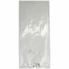 Treat Bags -Silver Cello Bags With Ties(25 Bags)