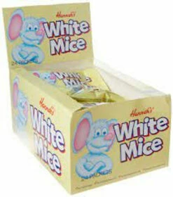 Hannahs White Mice (24 X 40g Bags In A Display Box)