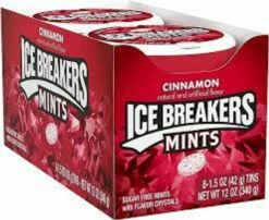 Ice Breakers Mints - Cinnamon (8 X 42g Tins)