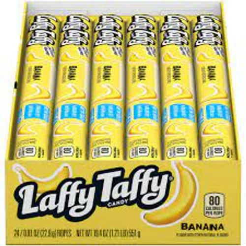 Laffy Taffy - Banana (24 X 23g Ropes) 1 Laffy Taffy - Banana (24 X 23g Ropes)