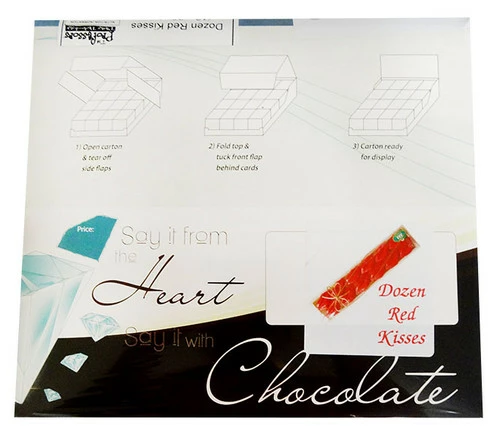 Chocolate Gems - Dozen Red Kisses (16 X 85g In A Display Box) - Image 2