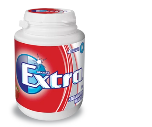 Extra Gum - Strawberry (6 X 64g Bottle In A Display Unit) 3 Extra Gum - Strawberry (6 X 64g Bottle In A Display Unit) - Image 3