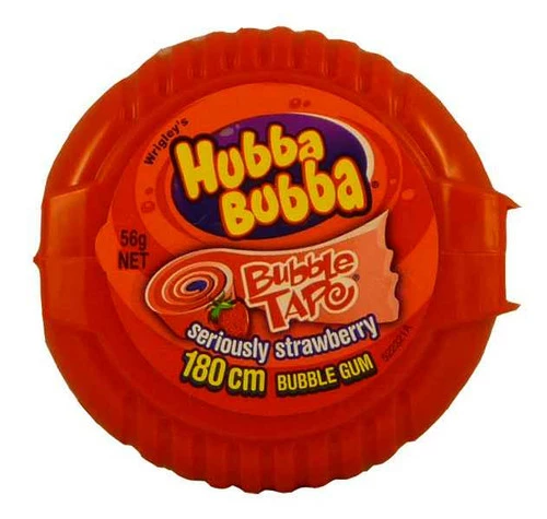 Hubba Bubba Bubble Tape (Strawberry 12 Roll Display Unit) 1 Hubba Bubba Bubble Tape (Strawberry 12 Roll Display Unit)