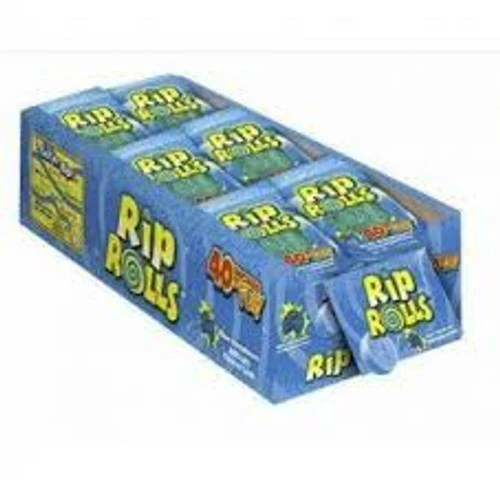 Sour Rip Rolls - Blue Raspberry (24 X 40g In A Display Box) 2 Sour Rip Rolls - Blue Raspberry (24 X 40g In A Display Box) - Image 2