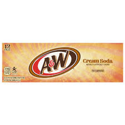 A & W Sparkling Cream Soda (12 X 355ml Cans In A Display Unit) 1 A & W Sparkling Cream Soda (12 X 355ml Cans In A Display Unit)
