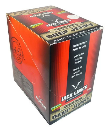 Jack Links Beef Jerky Original (10 X 50g In A Display Unit) 1 Jack Links Beef Jerky Original (10 X 50g In A Display Unit)