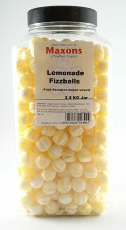 Maxons - Lemonade Fizzballs (3.4kg Jar)