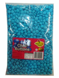 Lolliland Choc Buttons - Blue (1kg Bag)
