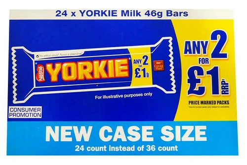 Nestle Yorkie Bar (46g Bar X 24pc Box) 2 Nestle Yorkie Bar (46g Bar X 24pc Box) - Image 2