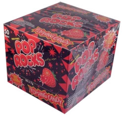Pop Rocks Popping Candy - Strawberry (50 Piece Display Unit)