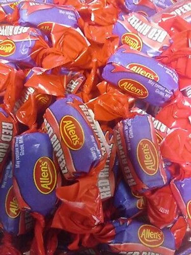 Allens Red Ripperz (800g Bag - Approx 100) 2 Allens Red Ripperz (800g Bag - Approx 100) - Image 2