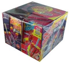 Pop Rocks Dips And Tattoo (30 Pieces Display Unit)