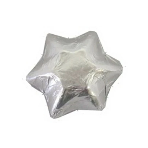 Belgian Milk Chocolate Stars - Silver (500g Bag) 2 Belgian Milk Chocolate Stars - Silver (500g Bag) - Image 2