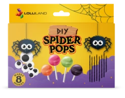 Lolliland DIY Spider Pops (8 Pops In A Box)